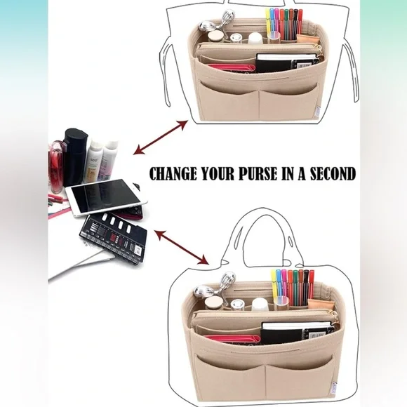 Felt insert bag organizer - Picture 4 of 4